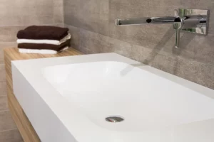 KLOCKE Badmoebel Ausstellung Corianbecken grifflos (4)