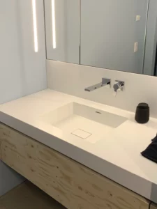 KLOCKE Badmoebel Corian Bausperrholz Architekturbuero 4