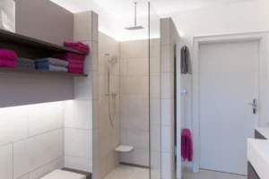 KLOCKE Duschkabine Regal Sitzplatz