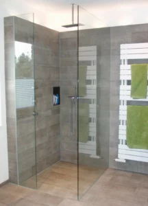 KLOCKE Duschkabine begehbar 120x90cm