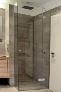 KLOCKE Duschkabine mit Seitenteil Querstange