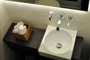 KLOCKE Gaeste-WC Aufsatzbecken Corian