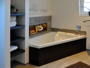 KLOCKE Wanneneinfassung Regal Eiche dunkel Dorsten