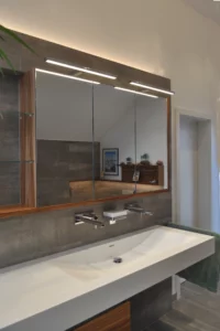 KLOCKE Waschtisch Corian Spiegelschrank